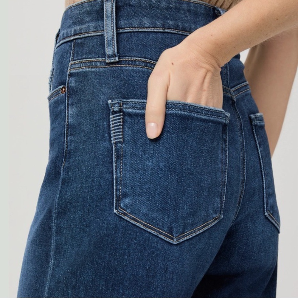 PAIGE Anessa Wide Leg Jeans Foreign Film Blue 27 NWT - Picture 4 of 16